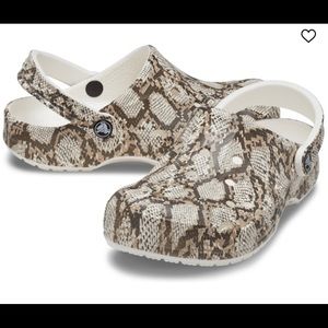 Snakeskin Crocs